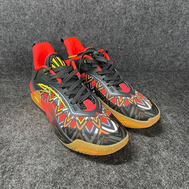 ANTA Kai 1 Speed Running Shoes Men’s Size 8.5 Grey/Neon Red/Yellow