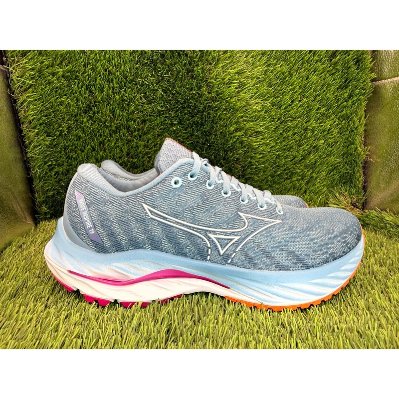 Mizuno Wave Inspire 19 411398.5B00 Athletic Sneaker Womens 8.5 Gray Mesh Sports