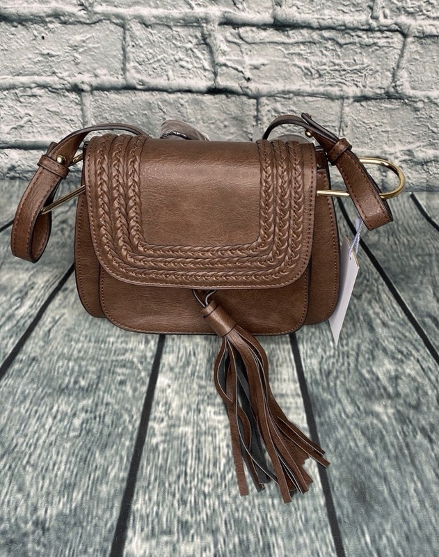 Calin Collection Brea Braided Crossbody Vegan