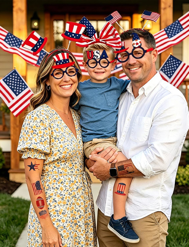 Fourth of July Hair Accessories, 250 Anniversary Usa Decorations 4Th of July Par gallery