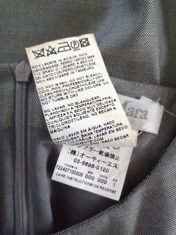 MaxMara Dress Women Size 14 Virgin Wool Silk Elastane Boat Neck Grey Shift Dress gallery
