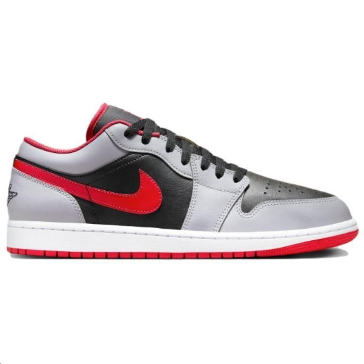 Jordan 1 Low Black Light Smoke Grey Gym Red - 553558-060 Size gallery