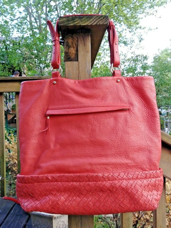 Elliott Lucca Cartagena cayenne Leather Handbag Purse Tote - Wow! gallery