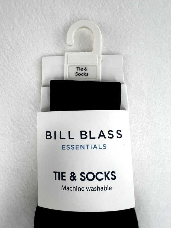 Bill Blass Essentials Handmade Tie & Socks Combo Pack NWT Machine Washable gallery