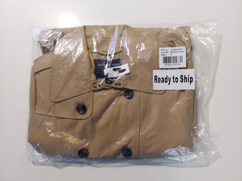 London Fog Trench Coat L722433H93 British Khaki Women's Small Dress Jacket