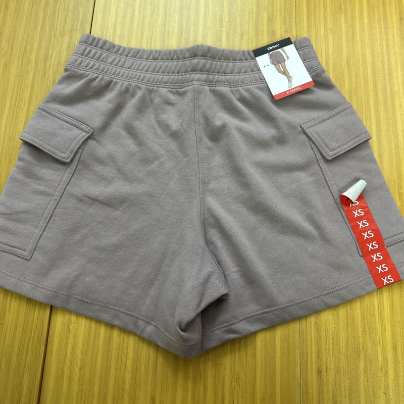 DKNY Women’s French Terry Classic Fit Ultra-Soft Cargo Short XS Purple