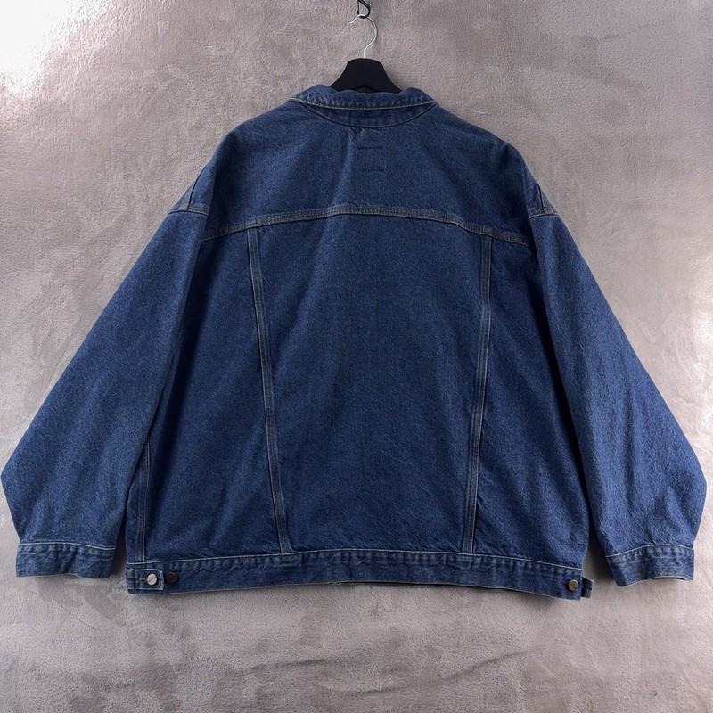 Carhartt J12 DST Denim Trucker Jacket Mens Size 2XL Blue Wash Workwear gallery