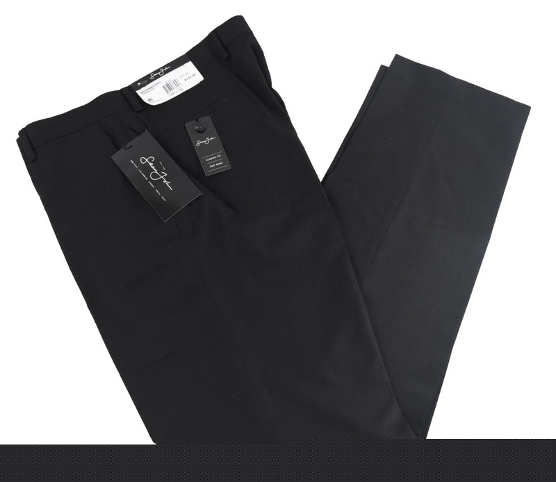 Sean John Mens Suit Dress Pants New 32 34 36 40 44 Black Classic Fit Flat Front