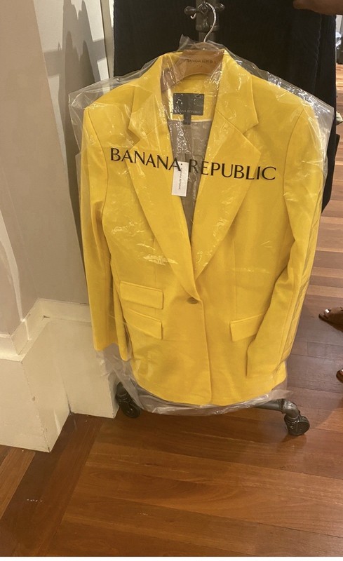 Banana Republic pants suit women yellow Suit