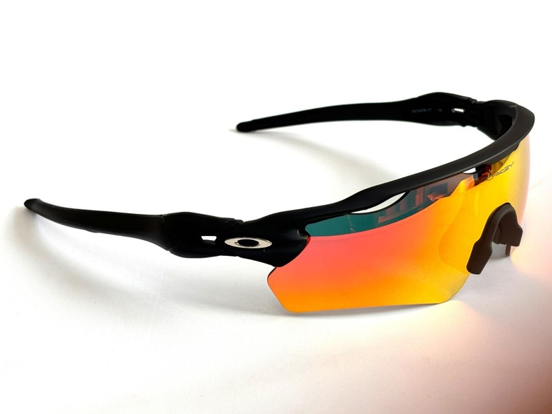 Oakley Radar EV Patn Sunglasses Black Frame Orange Prizm Lenses OO9208 gallery