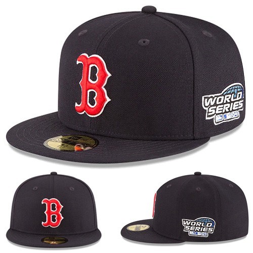 New Era Boston Red Sox 5950 Fitted Hat MLB 2004 World Series Classic Size 8 1/8