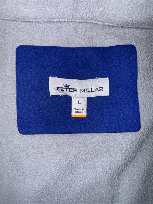✨Peter Millar Crown Sport Black & Blue Gale Force Vest Golf Mens Large✨ gallery