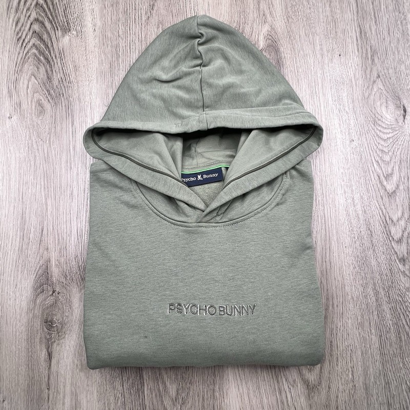Psycho Bunny Nora Classic French Terry Pullover Hoodie Men’s Size 2XL Green