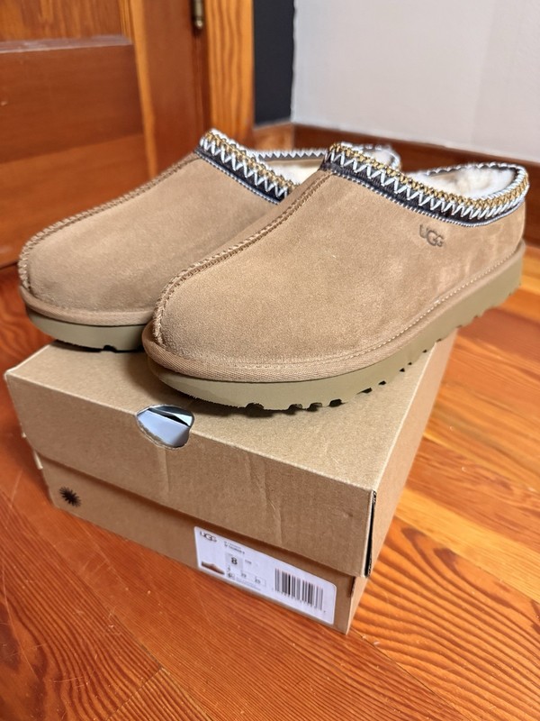 UGG Tasman Women’s Size 8 Chestnut Brown Suede Slip-On Shoes