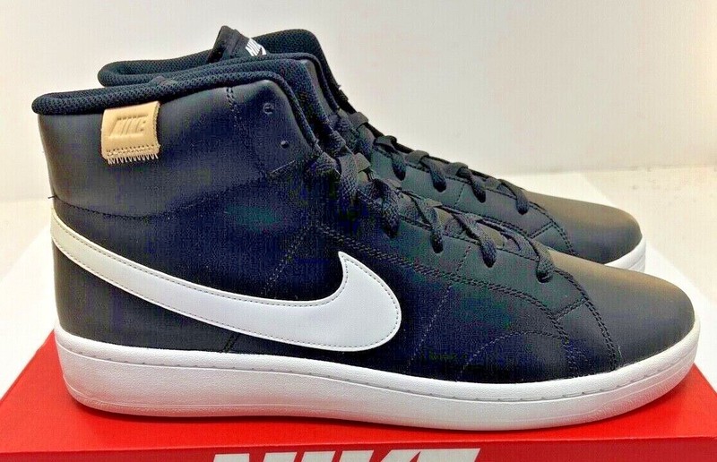 NIKE Men’s Court Royale 2 Mid #CQ9179 001 – Black / White NWD