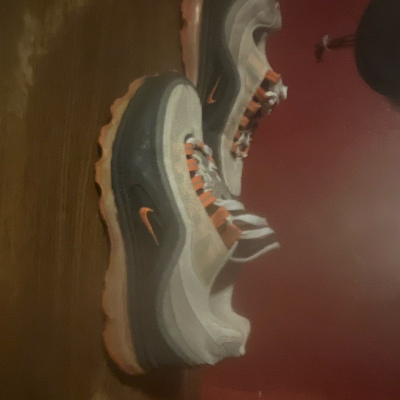 Nike Air Max 24-7 Men's Low Top Lace-Up Mesh Sneakers Gray/Black/Orange/White gallery