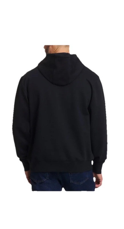 John Deere Men's Quarter Zip Pullover Black Size L Hoodie Pocket Kangaroo Hooded gallery