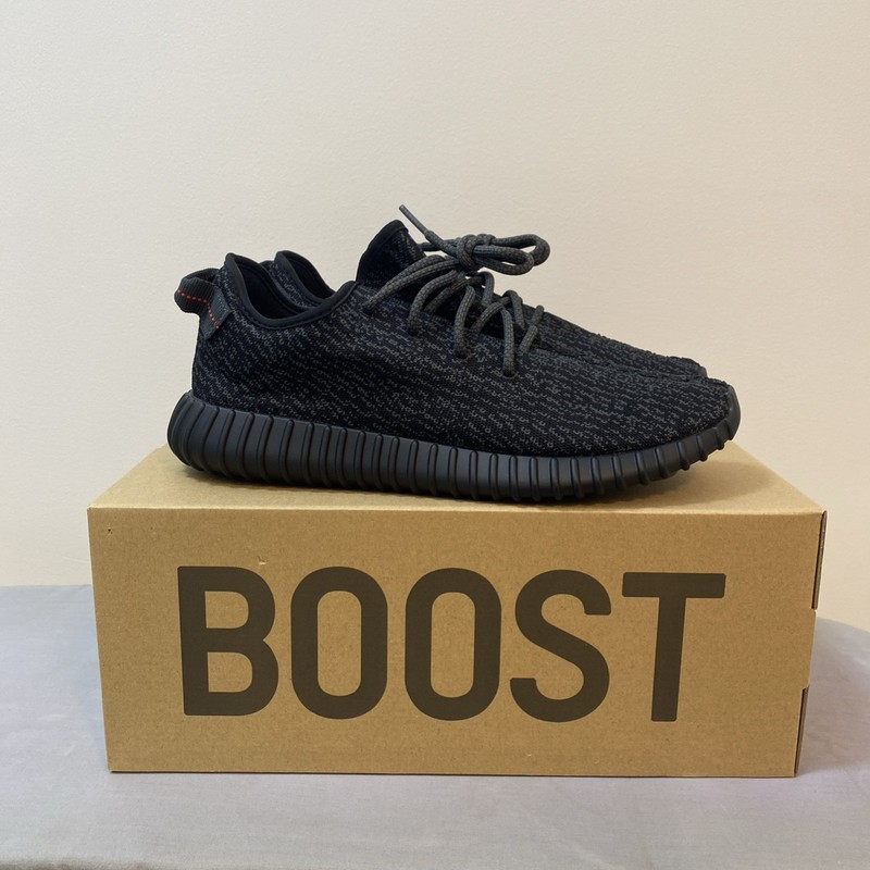 Size US 12 - Authentic Adidas Yeezy Boost 350 V1 Pirate Black (2023) gallery