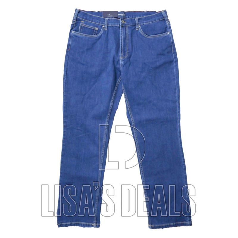 JACHS NEW YORK Comfort Stretch Denim Jeans Blue Dark Blue 32 34 36 38 40 gallery