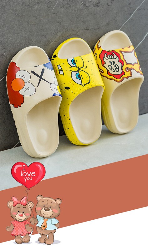 Cartoon Cozy Pillow Slides Anti-Slip Sandals Slippers Cloud Home Outdoor Shoe gallery