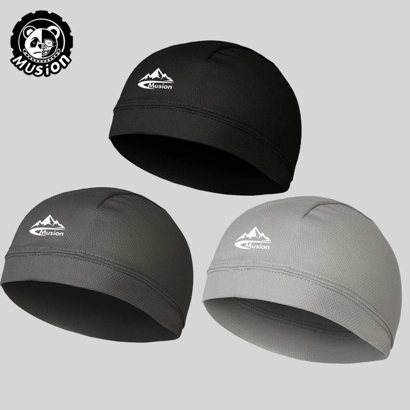 Cooling Skull Cap Helmet Liner Sweat Wicking Cycling Running Hat for Men gallery
