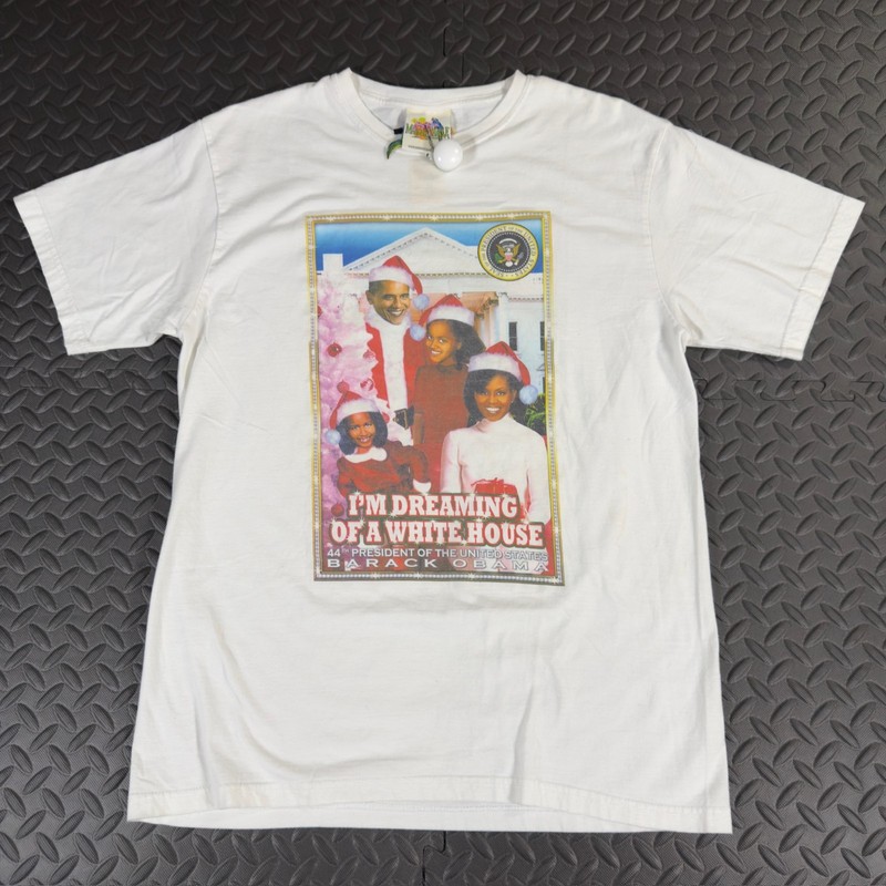 Vintage Y2K Margaritaville President Obama Men’s XL T-Shirt Parody Funny Buffet