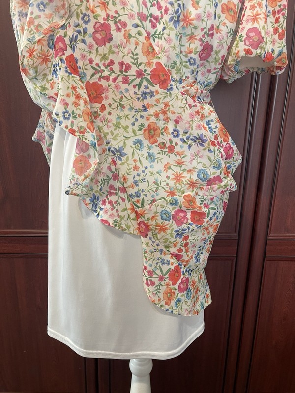 New Look NWT UK 16 EU 44 Floral Wrap Look Dress RP £29.99 gallery