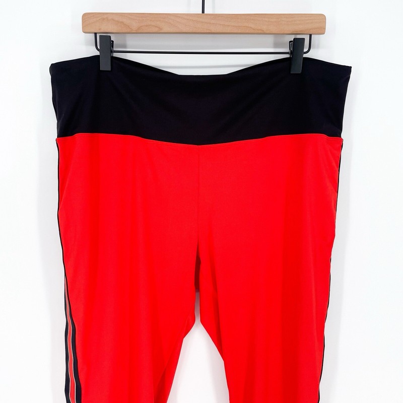 Ruby Ribbon Women’s 3X Sport Crop Leggings in Poppy Orange gallery