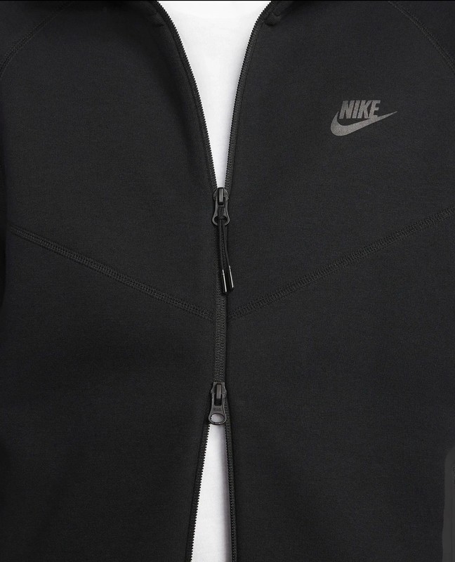 Nike Tech Fleece Hoodie Mens Windrunner 2XL Black Full Zip Pockets FB7921-010 gallery