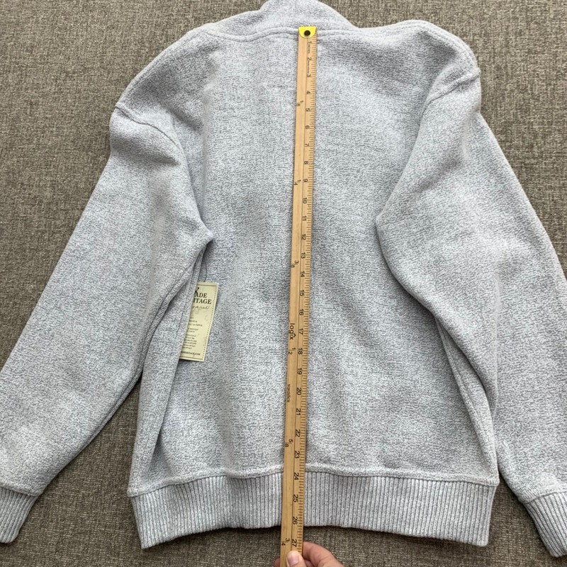 NWT Trade Heritage Mens Sz M Full Zip Hoodie Folly Beach South Carolina Grey gallery