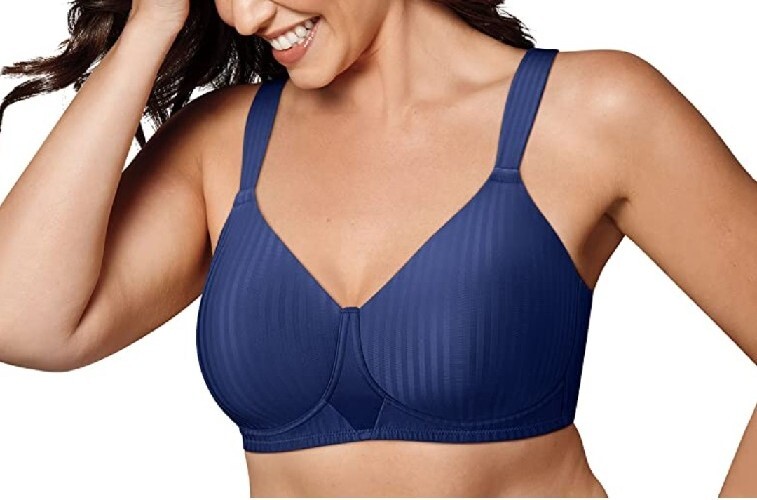 NWT Playtex Secrets Perfectly Seamless Bra 36DDD No-Slip Comfort Strap