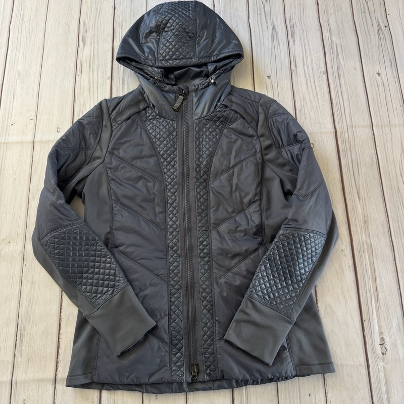 ATHLETA Rock Ridge Primaloft Jacket Large Astronomy Grey Blue Hiking CYA Coat