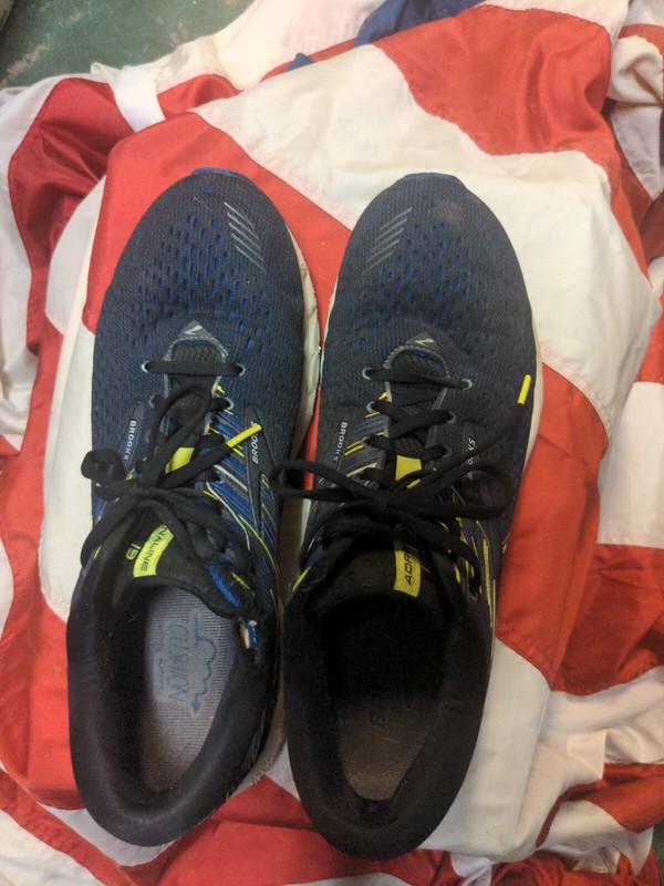 Brooks Adrenaline GTS 19 Blue Running Shoes Lace Up Size 13 31cm