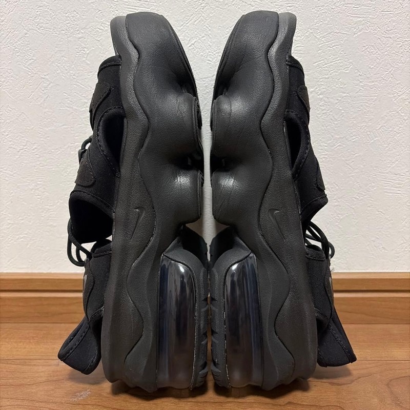 Nike Air Max Koko Sandals Men US 9 Black Platform Thong Used gallery