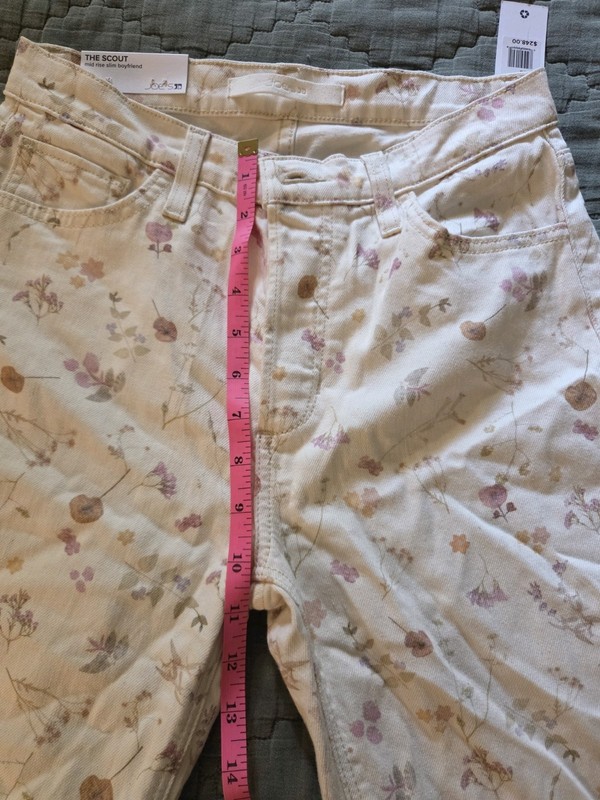 Joes Scout Mid Rise Button Fly Floral Slim Boyfriend Spring Summer Whimsical 25 gallery