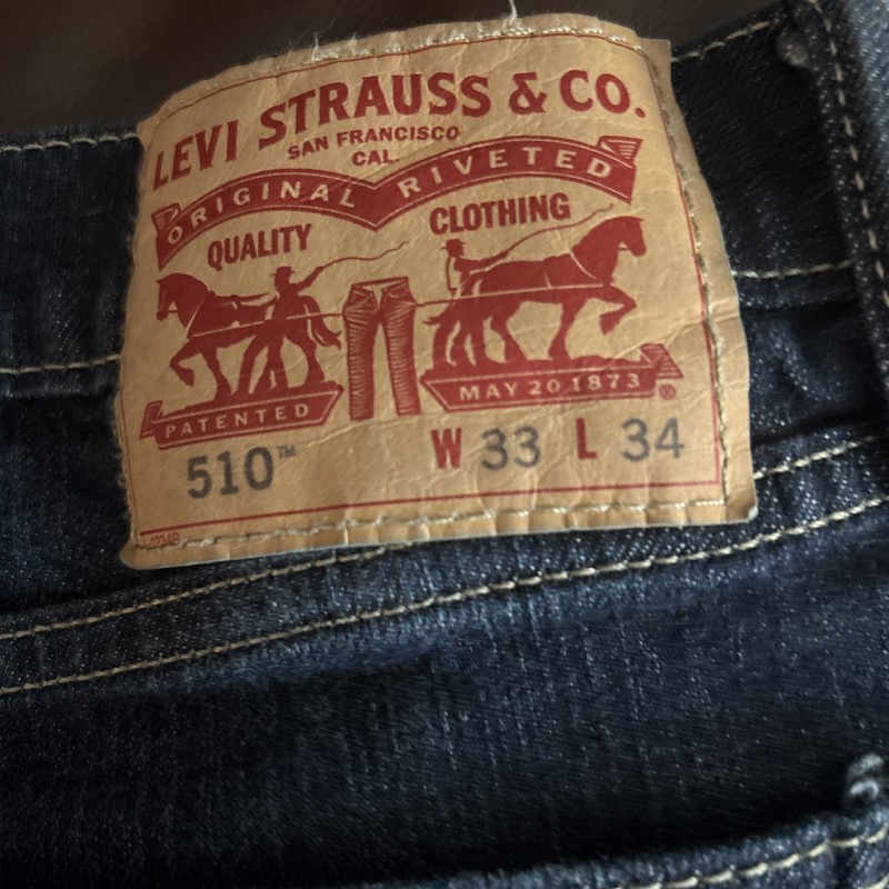 Levi’s 510 Skinny Jeans Japanese Raw Denim (Hemmed To 33x30) gallery