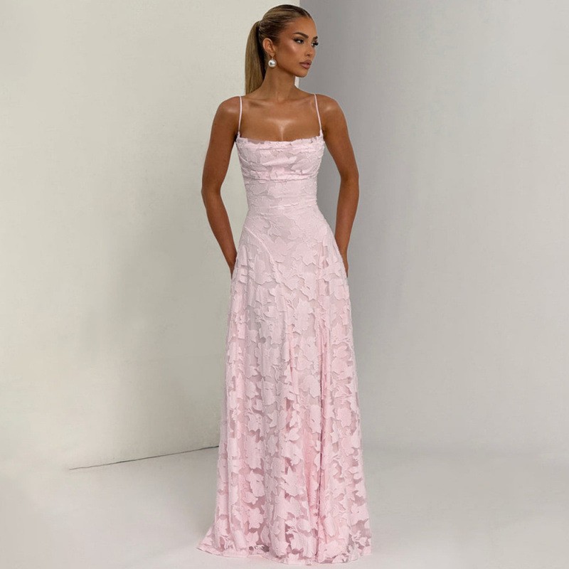 Elegant Lace Backless Evening Dress gallery