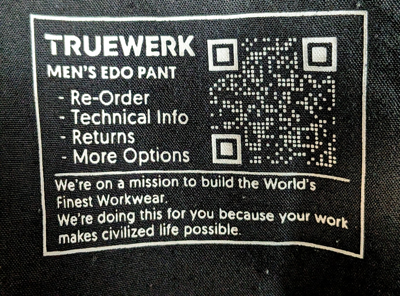 Truewerk EDO Werkpant Men's 40x33 Green Pants Technical Performance Work 40 Long gallery