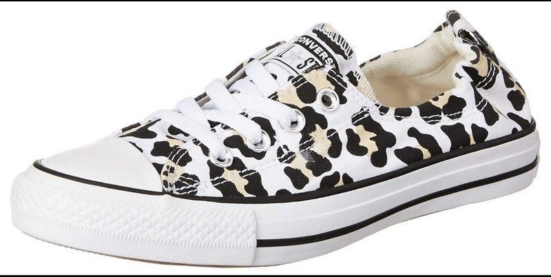 Converse Logo Play Chuck Taylor All Star Shoreline Sneaker Leopard Print Size 7