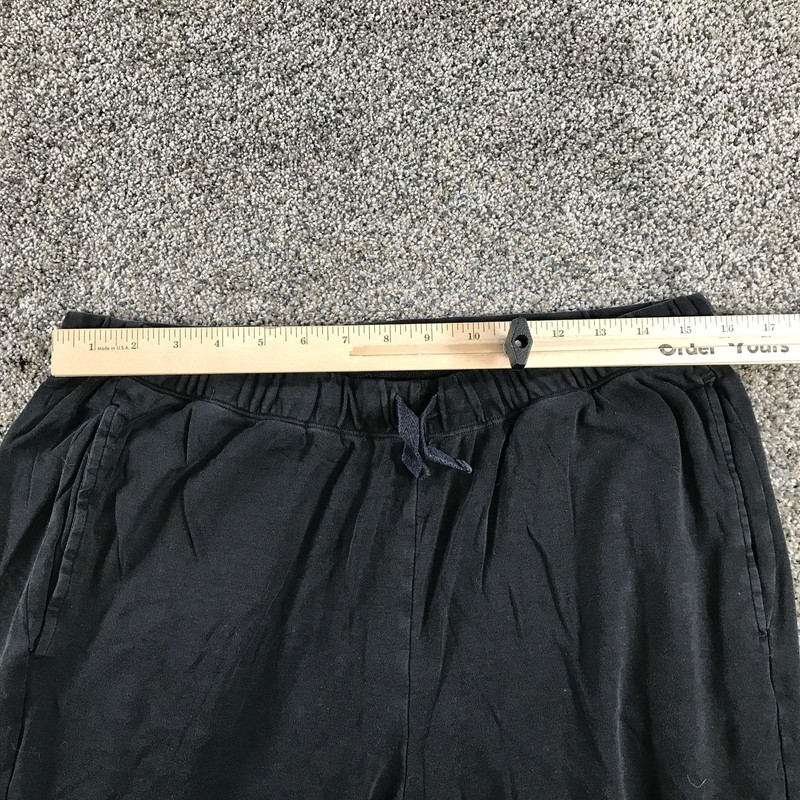 Eileen Fisher Jogger Pants Womens S/P Black Elastic Waist Pockets Organic Cotton gallery