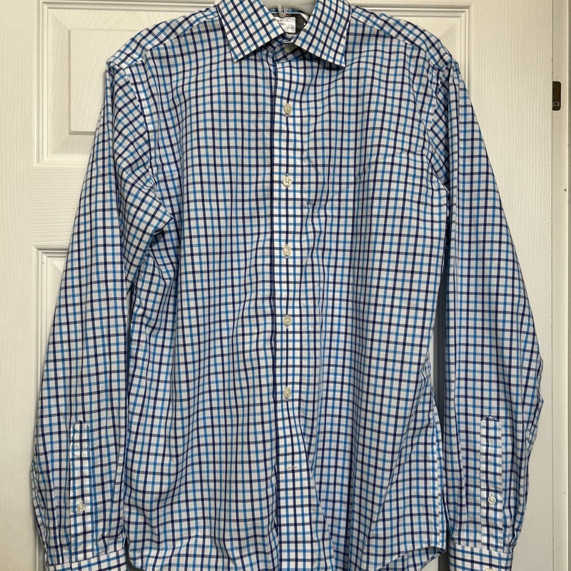 Lorenzo Uomo 100%Cotton trim fit non-iron Dress Shirt size 15(34-35)