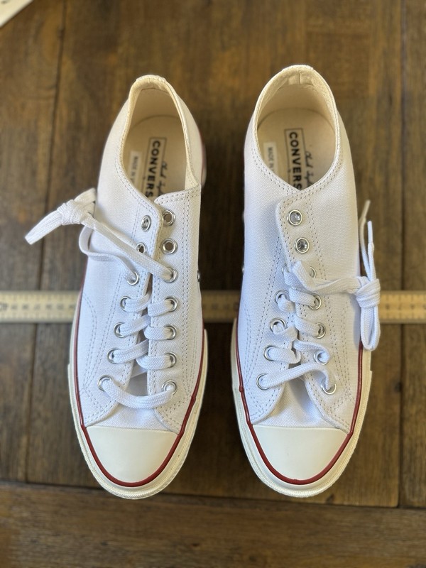 New Converse Chuck 70 OX Canvas Mens 9 Womens 11 in White Garnet Egret