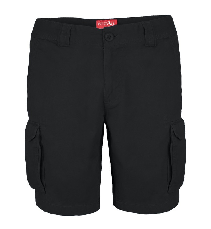 Men’s Cargo Shorts Stretch Lightweight Cotton Twill Multi Pockets Belted Short
