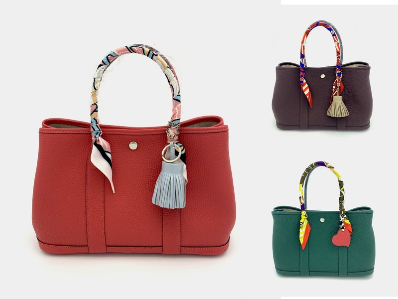 GARDEN TOTE BAG (36 / 31cm) ~[made in KOREA] Premium Togo Genuine Leather Bag