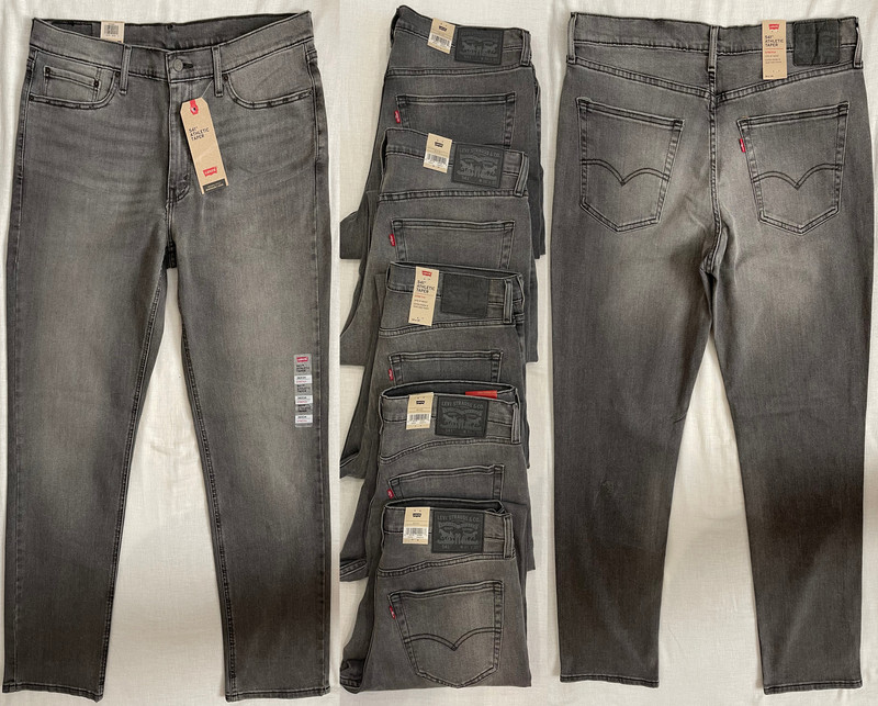 Levi’s 541 Athletic Taper Stretch Mens Jeans 32,33,34,36,38,40,42 Gray #0307