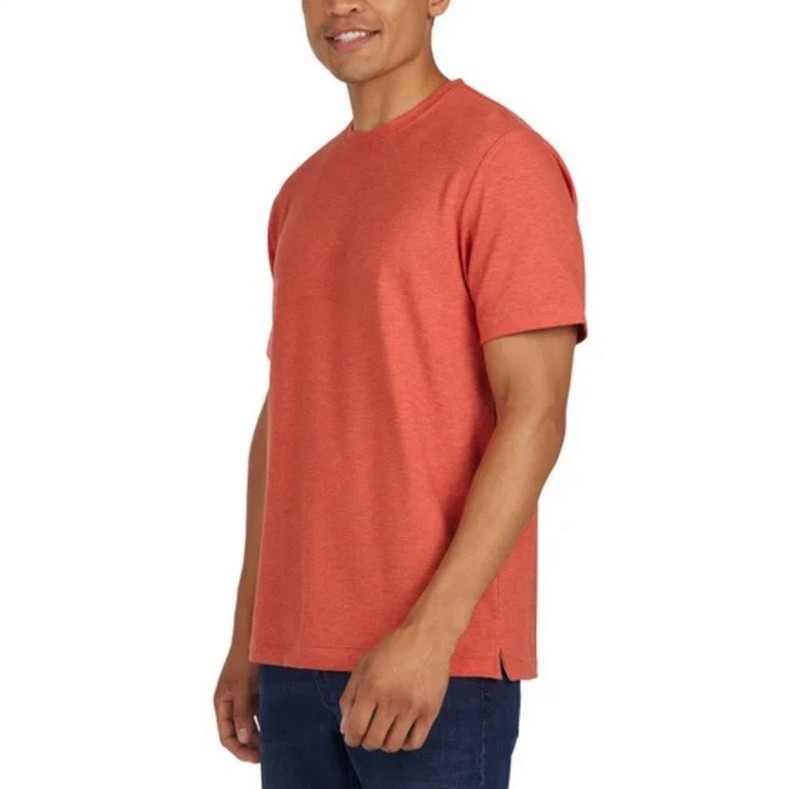 Lands’ End Men’s Short Sleeve Tee, Color Red, Size Small, Classic Fit, Stretch.. gallery