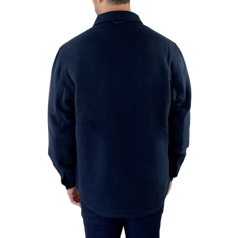 Jachs New York Men’s Wool Blend Sherpa Lined Shirt Jacket (Blue, 3XL) NWT gallery