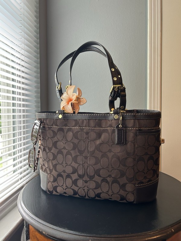 2000’s Brown Coach Signature Monogrammed Canvas Bag