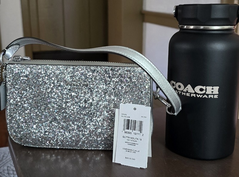 Coach GLTTR NOLITA 19 CP478 SV/SV W/ Aluminum Water Container gallery
