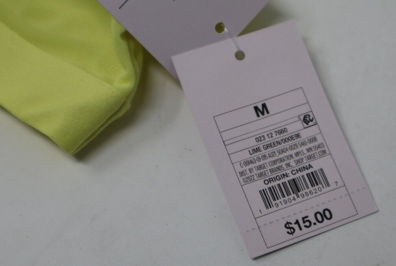Auden Lime Green Yellow Mesh Bralette Bra Size Medium Lot of 2 New gallery